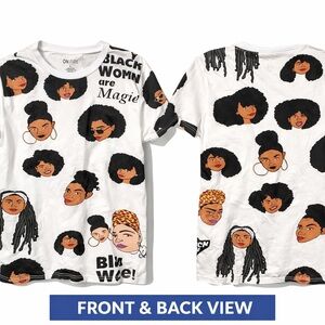 Teen Girls T- Shirt On Fire  Size Large Theme Black Girls Hairstyles Tee Shirt